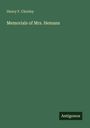 Henry F. Chorley: Memorials of Mrs. Hemans, Buch