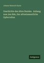 Johann Heinrich Kurtz: Geschichte des Alten Bundes. Anhang zum 2en Bde, Der alttestamentliche Opfercultus, Buch