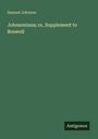 Samuel Johnson: Johnsoniana; or, Supplement to Boswell, Buch