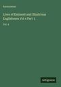 Anonymous: Lives of Eminent and Illustrious Englishmen Vol 4 Part 1, Buch