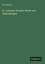 Carl Heiland: Dr. Johannes Horkel's Reden und Abhandlungen, Buch