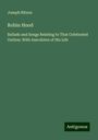 Joseph Ritson: Robin Hood, Buch