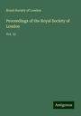 Royal Society Of London: Proceedings of the Royal Society of London, Buch