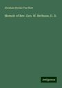 Abraham Rynier van Nest: Memoir of Rev. Geo. W. Bethune, D. D., Buch