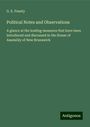 G. E. Fenety: Political Notes and Observations, Buch