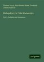 Thomas Percy: Bishop Percy's Folio Manuscript, Buch