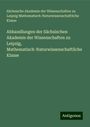 Sächsische Akademie der Wissenschaften zu Leipzig Mathematisch-Naturwissenschaftliche Klasse: Abhandlungen der Sächsischen Akademie der Wissenschaften zu Leipzig, Mathematisch-Naturwissenschaftliche Klasse, Buch