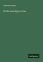 Johannes Ilberg: Stvdia psevdippocratea, Buch