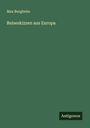 Max Burgheim: Reiseskizzen aus Europa, Buch