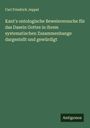 Carl Friedrich Jeppel: Kant's ontologische Beweisversuche für das Dasein Gottes in ihrem systematischen Zusammenhange dargestellt und gewürdigt, Buch