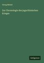 Georg Meinel: Zur Chronologie des jugurthinischen Krieges, Buch