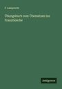 F. Lamprecht: Übungsbuch zum Übersetzen ins Französische, Buch