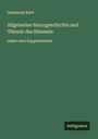 Immanuel Kant: Allgemeine Naturgeschichte und Theorie des Himmels, Buch