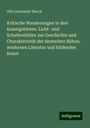 Otto Alexander Banck: Kritische Wanderungen in drei Kunstgebieten. Licht- und Schattenbilder zur Geschichte und Charakteristik der deutschen Bühne, modernen Literatur und bildenden Kunst, Buch