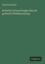 Ernst Bewrnhardt: Kritische Untersuchungen über die gothische Bibelübersetzung, Buch