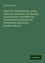 Andrew S. Fuller: Kultur der Fruchtsträucher, als der Erdbeeren, Himbeeren, Brombeeren, Johannisbeeren, Stachelbeeren, Kornelkirschen, Preißelbeeren, Heidelbeeren, Berberitzen, Zwergkirschen etc., Buch