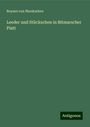 Boysen von Nienkarken: Leeder und Stückschen in Bitmarscher Platt, Buch