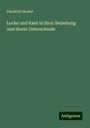 Friedrich Herbst: Locke und Kant in ihrer Beziehung und ihrem Unterschiede, Buch