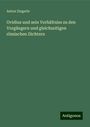 Anton Zingerle: Ovidius und sein Verhältniss zu den Vorgängern und gleichzeitigen römischen Dichtern, Buch