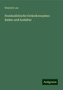 Heinrich Leo: Nominalistische Gedankenspäne: Reden und Aufsätze, Buch