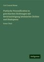 Carl Conrad Hense: Poetische Personification in griechischen Dichtungen mit Berücksichtigung lateinischer Dichter und Shaksperes, Buch