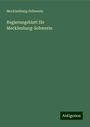 Mecklenburg-Schwerin: Regierungsblatt für Mecklenburg-Schwerin, Buch