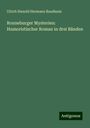 Ulrich Hunold Hermann Baudissin: Ronneburger Mysterien: Humoristischer Roman in drei Bänden, Buch