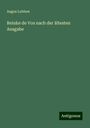 Augus Lubben: Reinke de Vos nach der ältesten Ausgabe, Buch