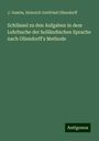 J. Gambs: Schlüssel zu den Aufgaben in dem Lehrbuche der holländischen Sprache nach Ollendorff's Methode, Buch