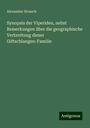 Alexander Strauch: Synopsis der Viperiden, nebst Bemerkungen über die geographische Verbreitung dieser Giftschlangen-Familie, Buch