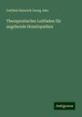 Gottlieb Heinrich Georg Jahr: Therapeutischer Leitfaden für angehende Homöopathen, Buch