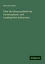 Mitrofan Ganin: Über die Embryonalhülle der Hymenopteren- und Lepidopteren-Embryonen, Buch