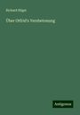 Richard Hügel: Über Otfrid's Versbetonung, Buch