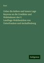 Kurz: Ueber die äußere und innere Lage Bayerns an die Urwähler und Wahlmänner des V. Landtags-Wahlbezirkes von Unterfranken und Aschaffenburg, Buch