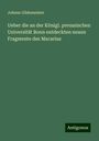 Johann Gildemeister: Ueber die an der Königl. preussischen Universität Bonn entdeckten neuen Fragmente des Macarius, Buch