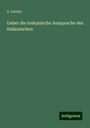 A. Lincke: Ueber die toskanische Aussprache des Italienischen, Buch