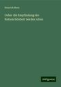 Heinrich Motz: Ueber die Empfindung der Naturschönheit bei den Alten, Buch