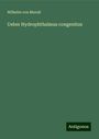 Wilhelm von Muralt: Ueber Hydrophthalmus congenitus, Buch