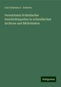 Carl Christian G . Schirren: Verzeichniss livländischer Geschichtsquellen in schwedischen Archiven und Bibliotheken, Buch