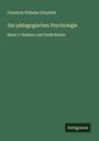 Friedrich Wilhelm Dörpfeld: Zur pädagogischen Psychologie, Buch