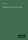 Peter Lenz: Zur Ästhetik der Beuroner Schule, Buch