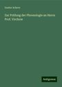 Gustav Scheve: Zur Prüfung der Phrenologie an Herrn Prof. Virchow, Buch