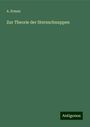 A. Erman: Zur Theorie der Sternschnuppen, Buch