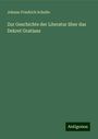 Johann Friedrich Schulte: Zur Geschichte der Literatur über das Dekret Gratians, Buch