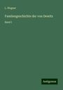 L. Wegner: Famiiengeschichte der von Dewitz, Buch