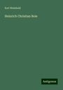 Karl Weinhold: Heinrich Christian Boie, Buch