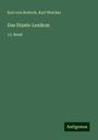 Karl Von Rotteck: Das Staats-Lexikon, Buch