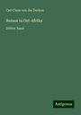Carl Claus von der Decken: Reisen in Ost-Afrika, Buch