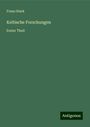 Franz Stark: Keltische Forschungen, Buch