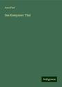 Jean Paul: Das Kampaner Thal, Buch